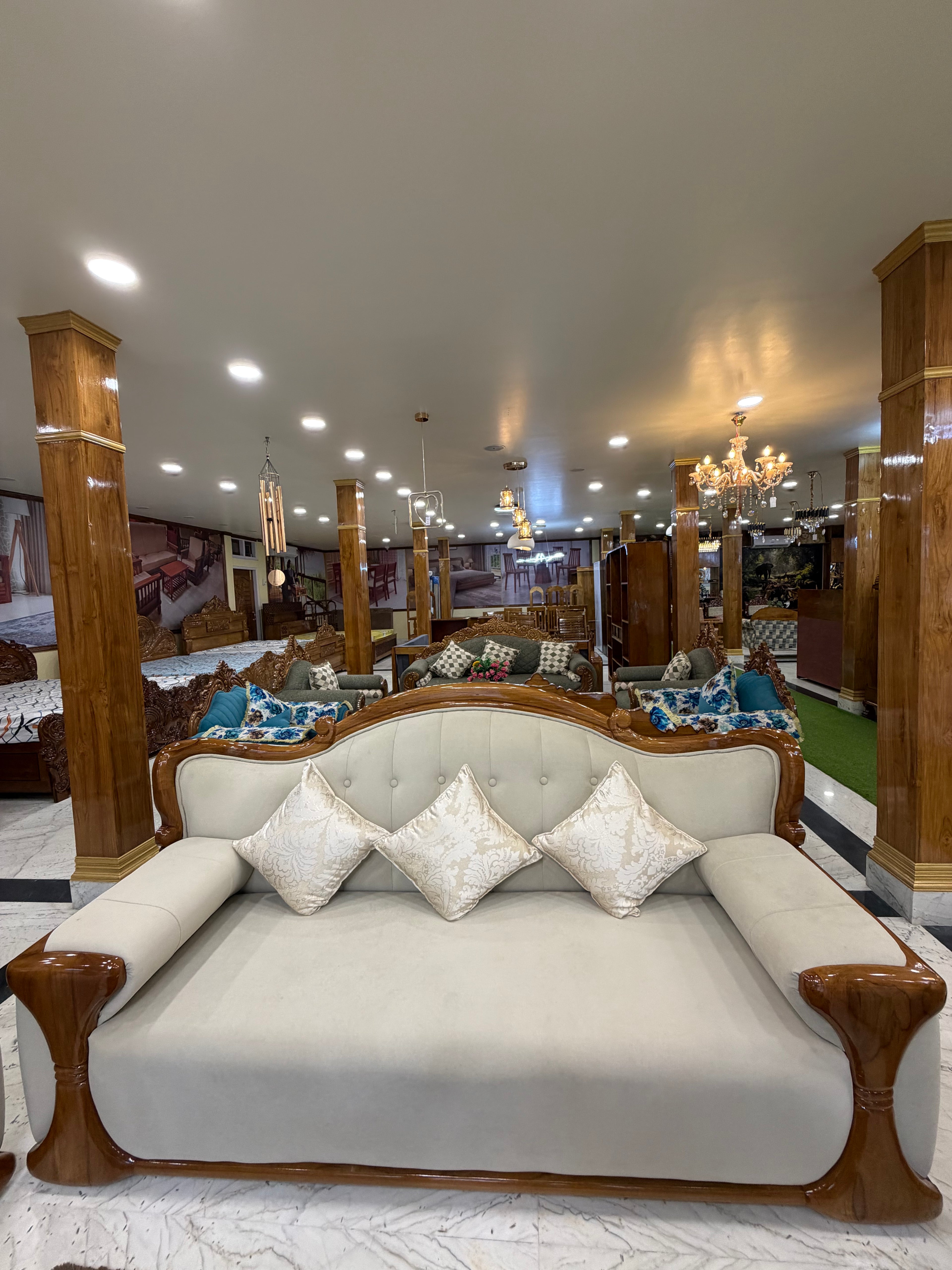 The Grandeur: Sounds majestic, perfect for a high-end leather or velvet sectional.