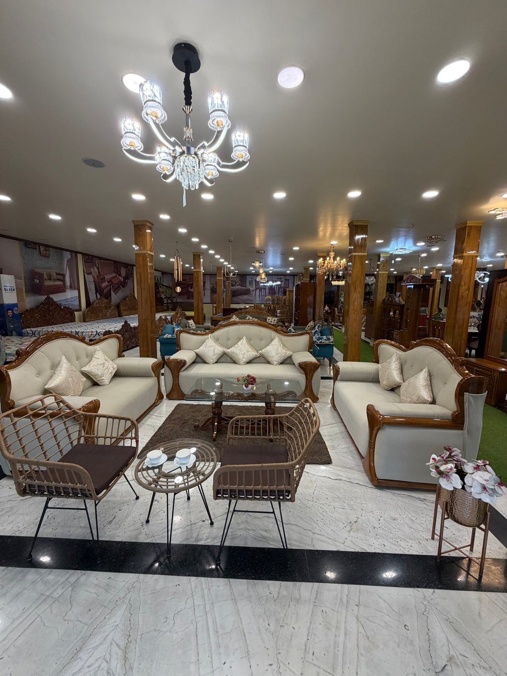 The Grandeur: Sounds majestic, perfect for a high-end leather or velvet sectional.