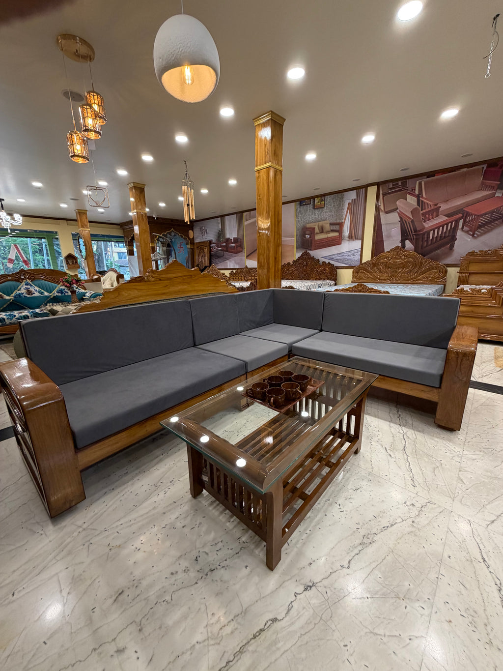 Teakwood Horizon Lounge Sofa (8 seater)