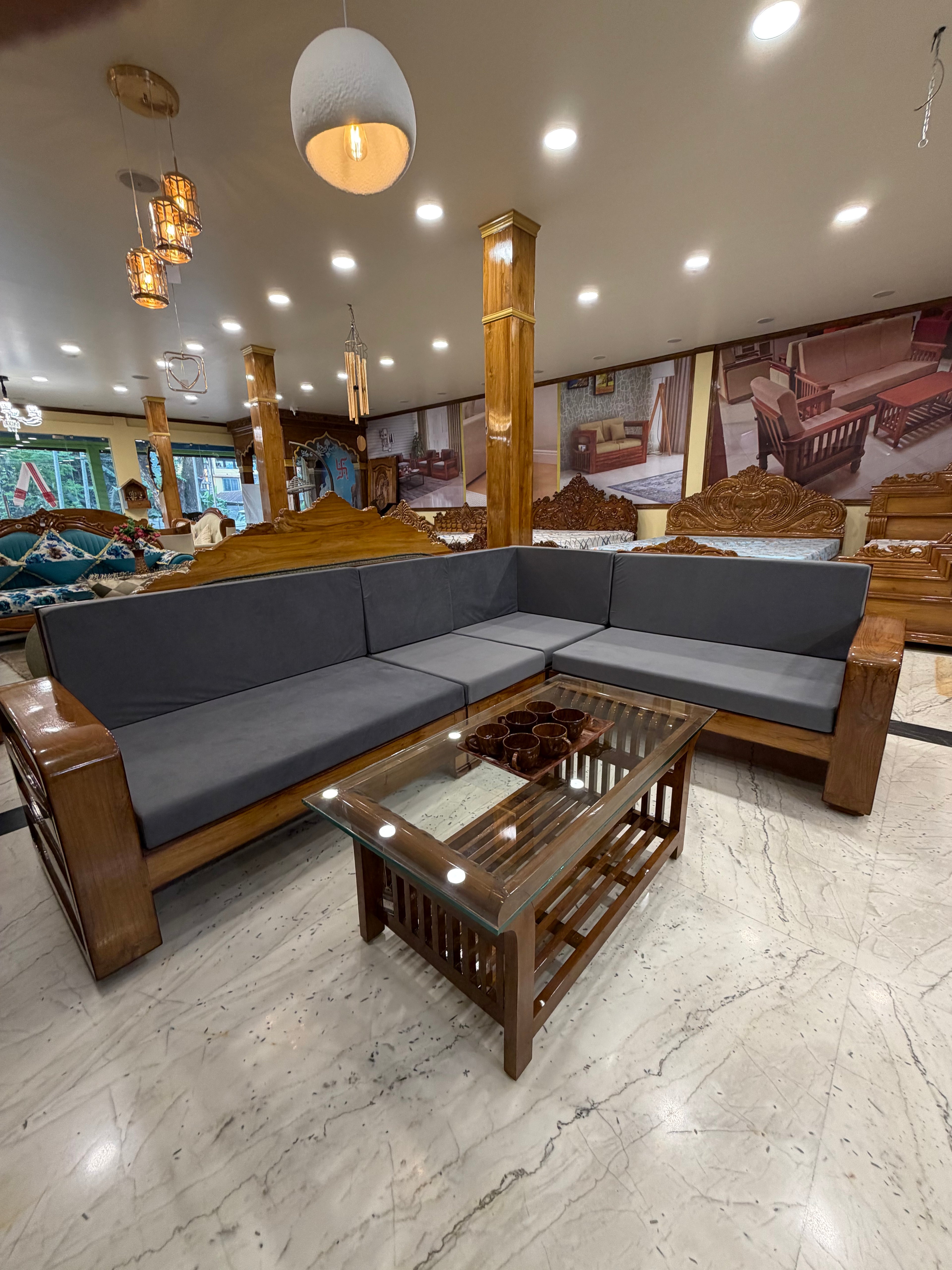 Teakwood Horizon Lounge Sofa (8 seater)