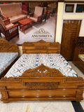 Anushreya Maharaja King Size Teakwood Storage Bed